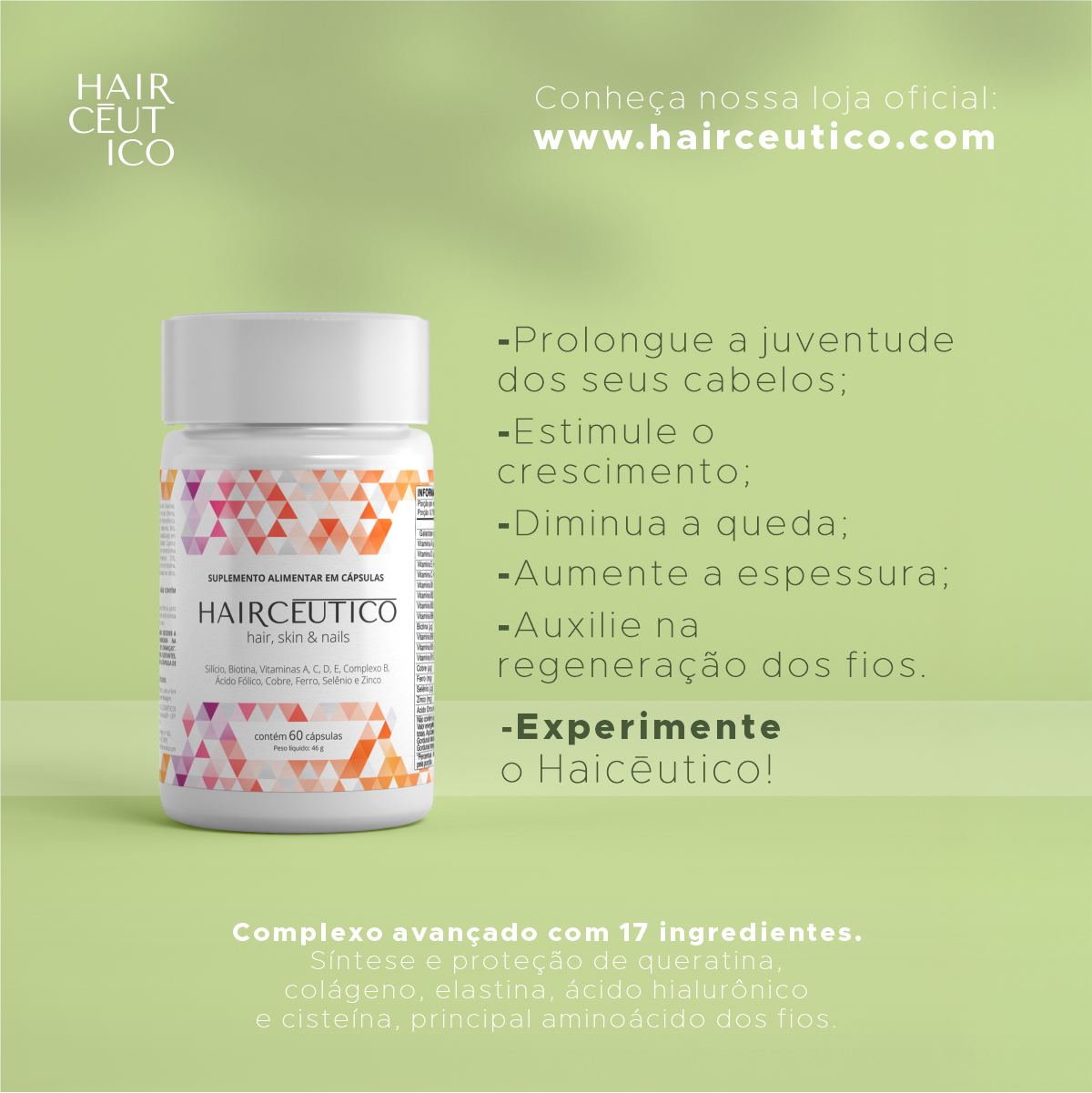 Haircēutico - Tratamento para 6 Meses