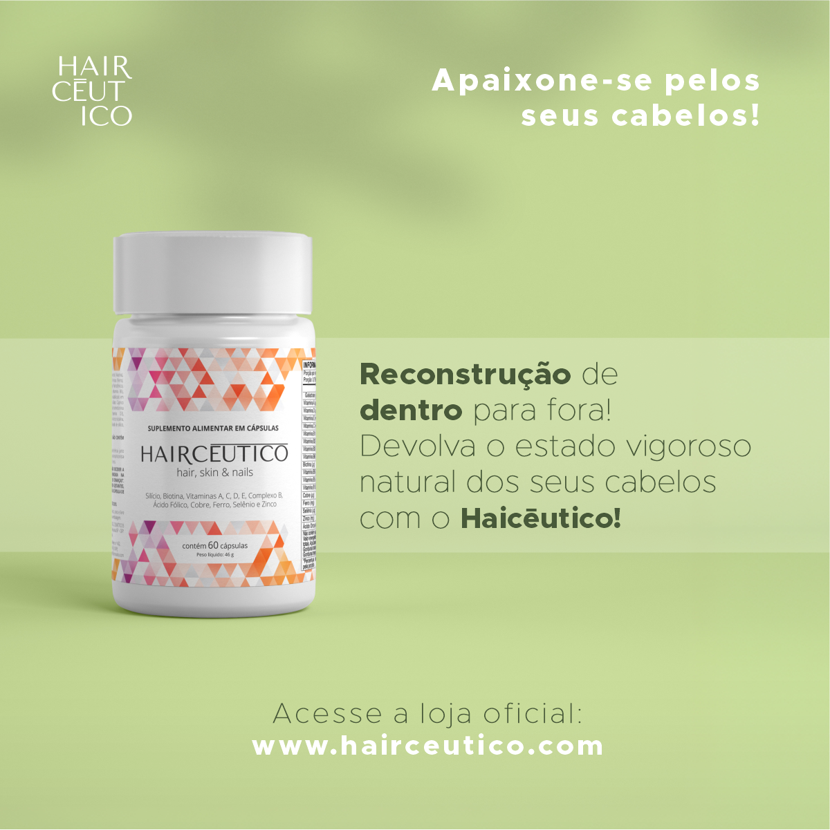 Haircēutico - Tratamento para 2 Meses