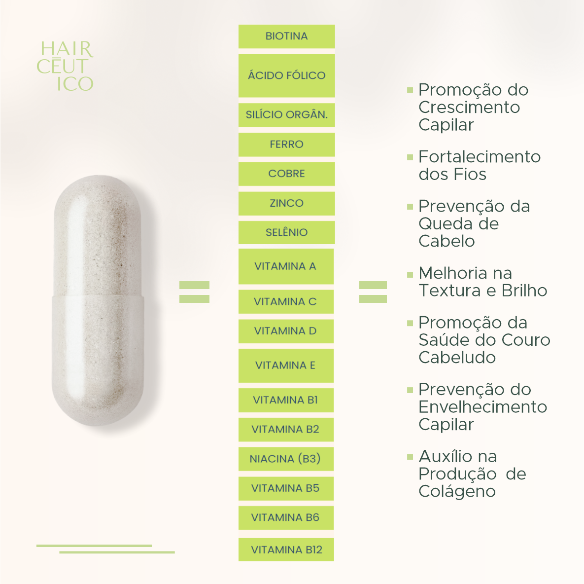 Haircēutico - Tratamento para 2 Meses